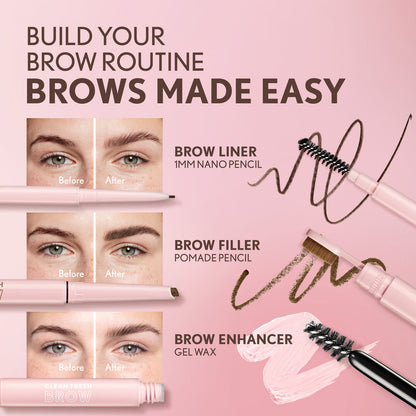 Clean Fresh Brow Filler Pomade Pencil - US 6160